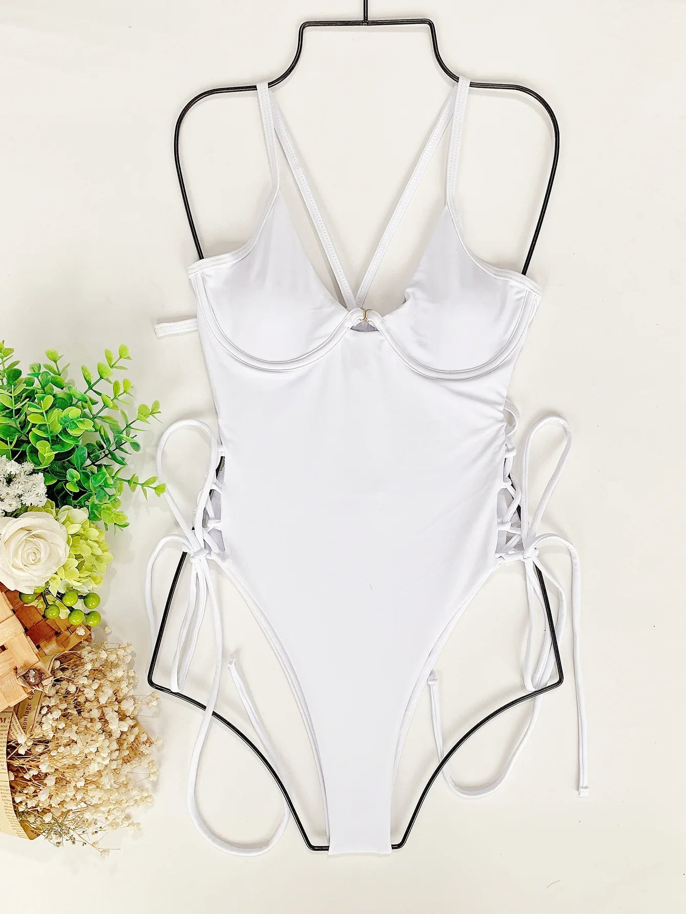 The Mum Shop AU-Full Swimsuit, Low Cut front with underwire & adjustable back & Side straps -Available in Multiple Colors & Sizes S, M, L-