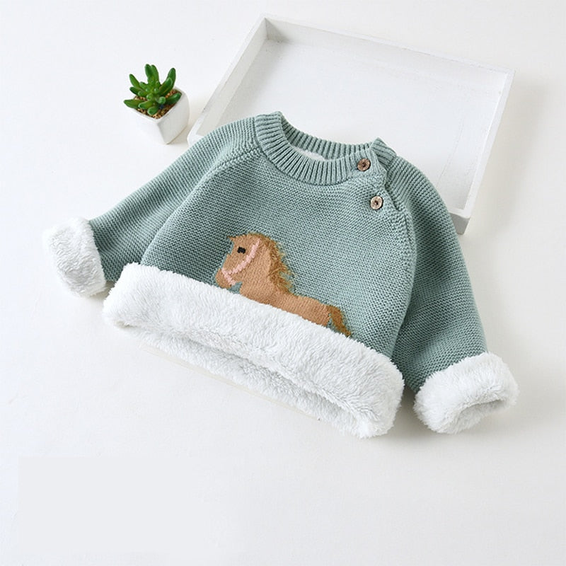 The Mum Shop Au Unisex Kids Warm Winter wool Sweater- Available in Sizes:2years -5 years