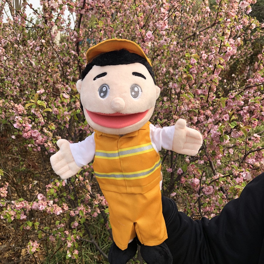 The Mum Shop Au Learning With Louis Hand Puppets -Available in 29 Styles (Doctor, Engineer, Police Officer, Farmer, Teacher, Fireman, Shef ect)