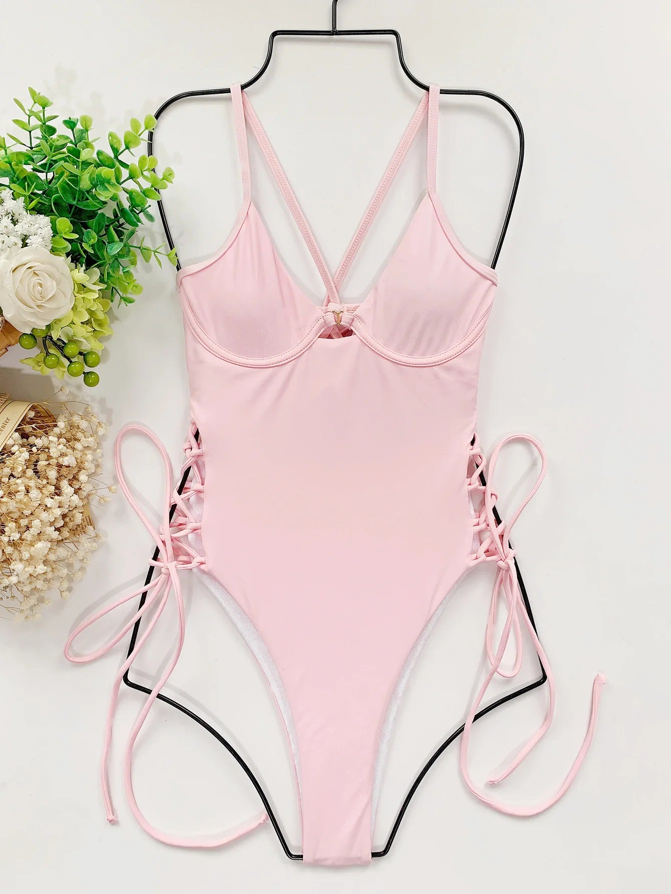 The Mum Shop AU-Full Swimsuit, Low Cut front with underwire & adjustable back & Side straps -Available in Multiple Colors & Sizes S, M, L-