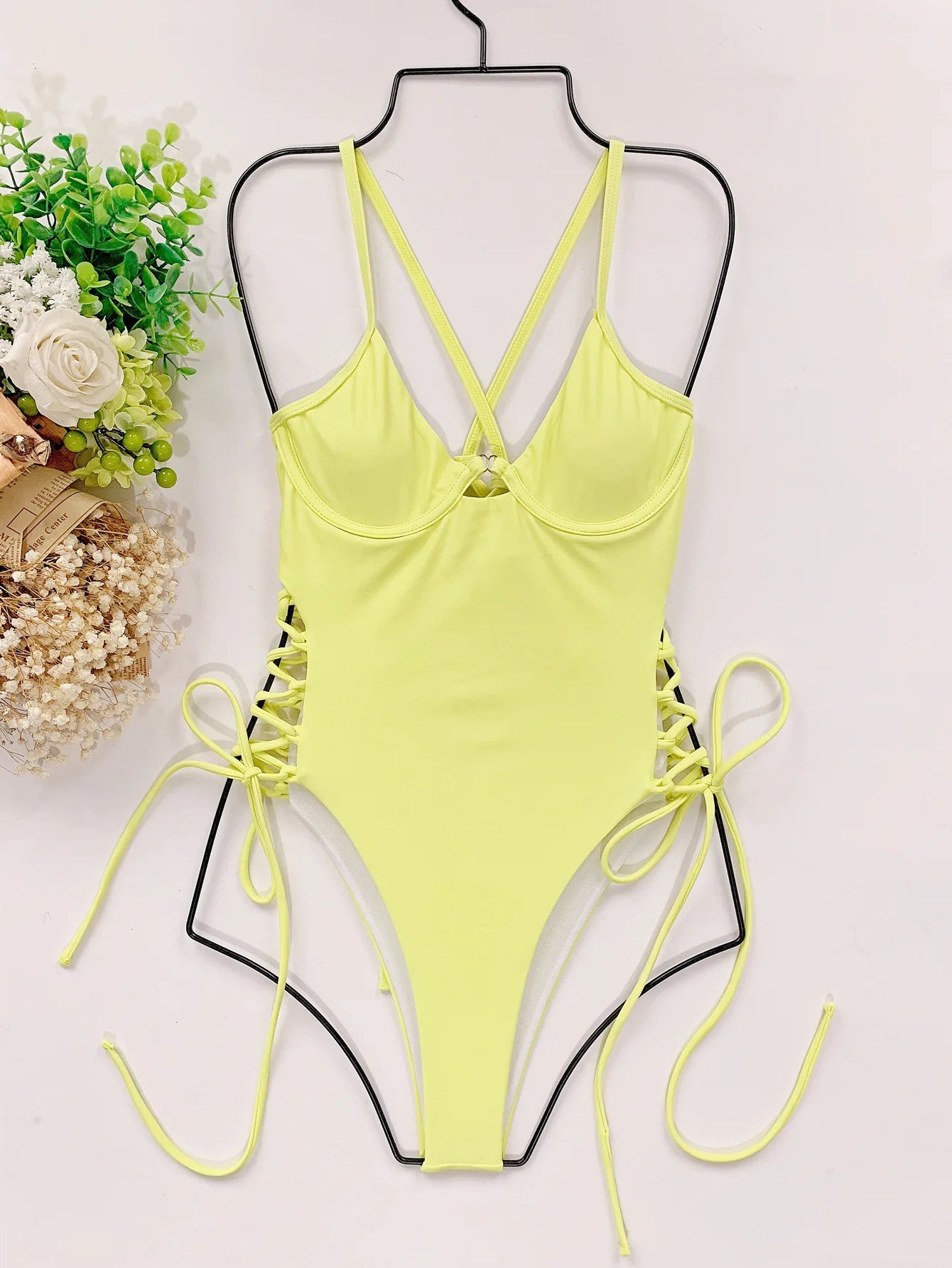 The Mum Shop AU-Full Swimsuit, Low Cut front with underwire & adjustable back & Side straps -Available in Multiple Colors & Sizes S, M, L-