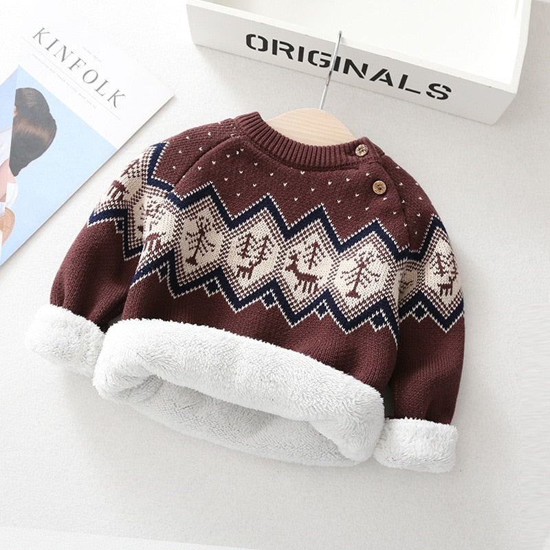 The Mum Shop Au Unisex Kids Warm Winter wool Sweater- Available in Sizes:2years -5 years