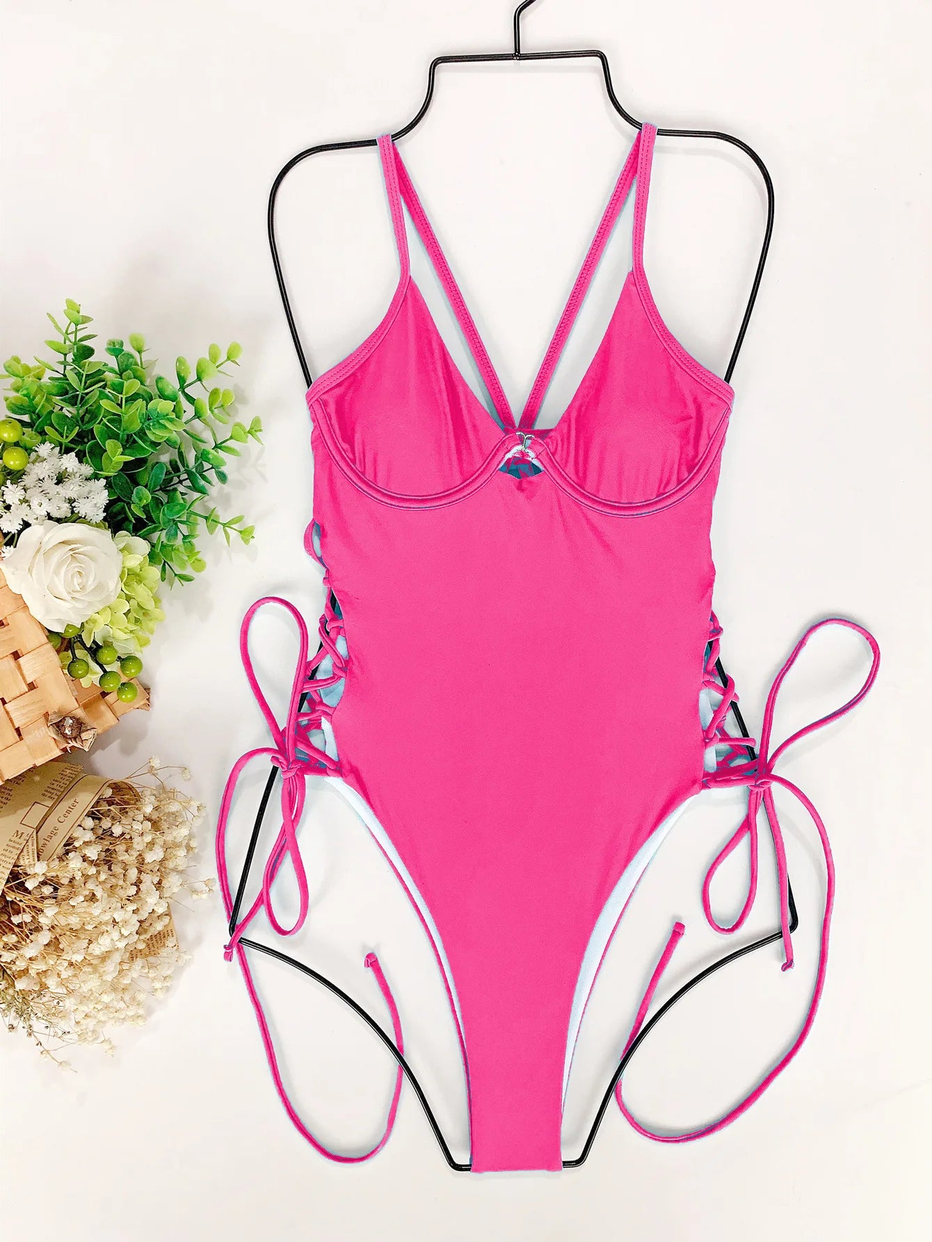 The Mum Shop AU-Full Swimsuit, Low Cut front with underwire & adjustable back & Side straps -Available in Multiple Colors & Sizes S, M, L-