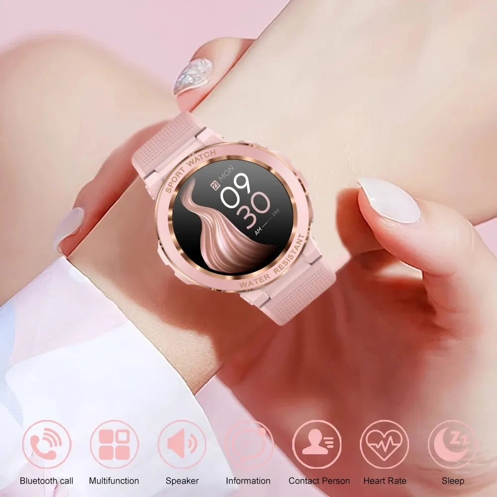 The Mum Shop AU-Waterproof Bluetooth Fitness Tracker Smart Watch with Health Monitoring for IOS Android MK60