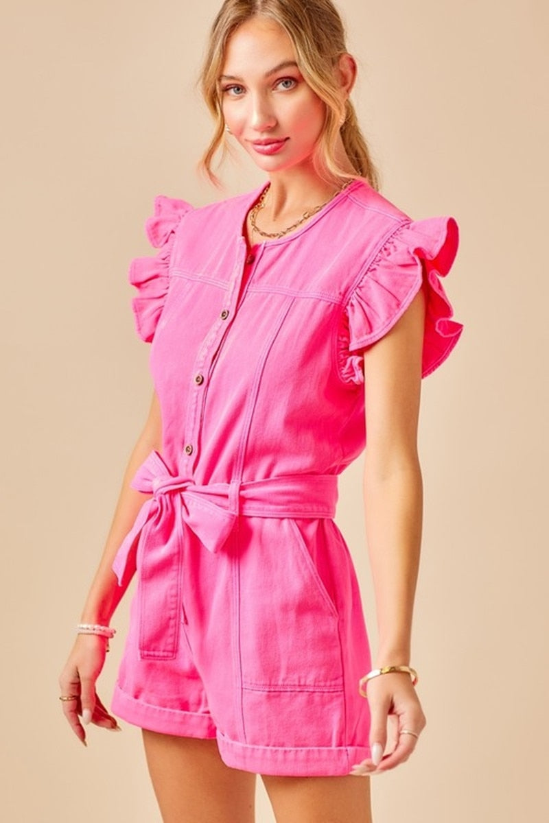 The Mum Shop AU-2023 Woman Summer Button-up Jumpsuit-Available in Sizes S-XL (Comes in 2 colors and in 2 styles (Dress or Jumpsuit)