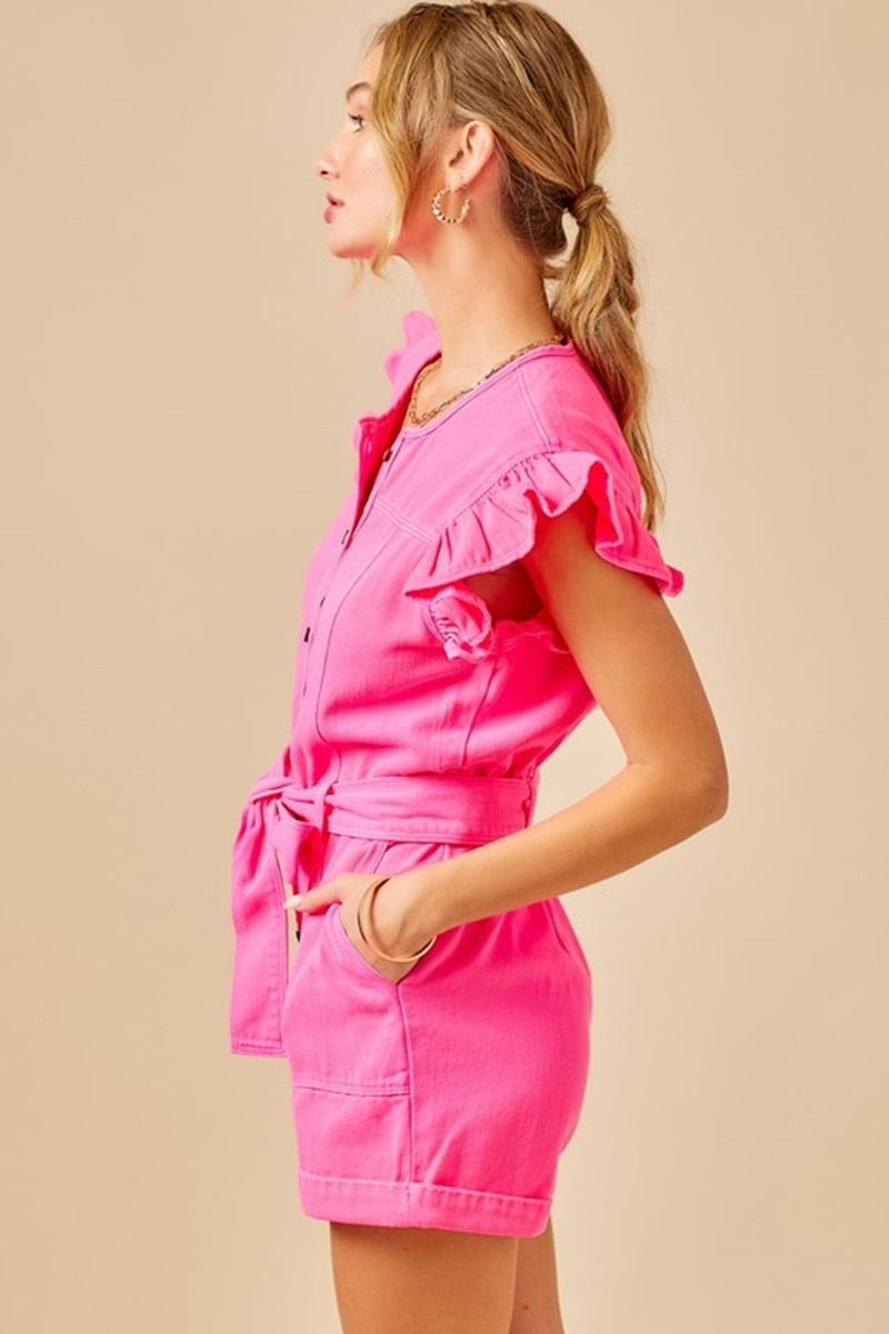 The Mum Shop AU-2023 Woman Summer Button-up Jumpsuit-Available in Sizes S-XL (Comes in 2 colors and in 2 styles (Dress or Jumpsuit)