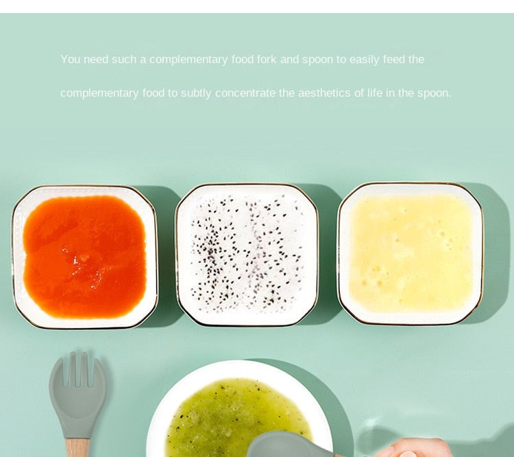 The Mum Shop Au - Baby/Toddler Silicone Sticky Dinner /Feeding Assistant Set (Bib, Bowl, Spoon, Fork, Cup, Straw, Plate) Available in 6 x Colors)