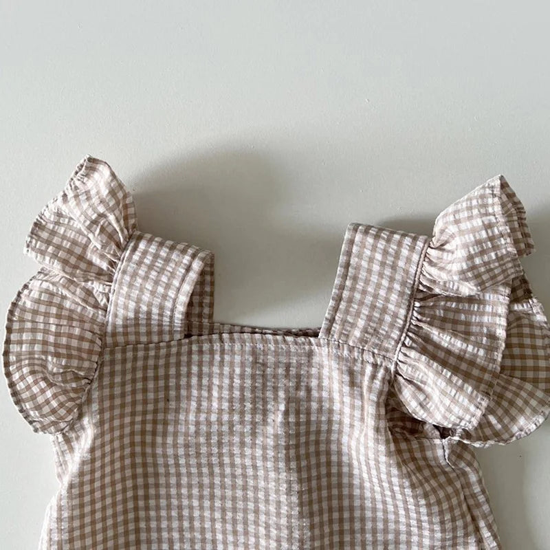 The Mum Shop AU- 2023 Summer Baby Girl 2PC Vintage Set -Available in 2 x Colors & Age 0-36months