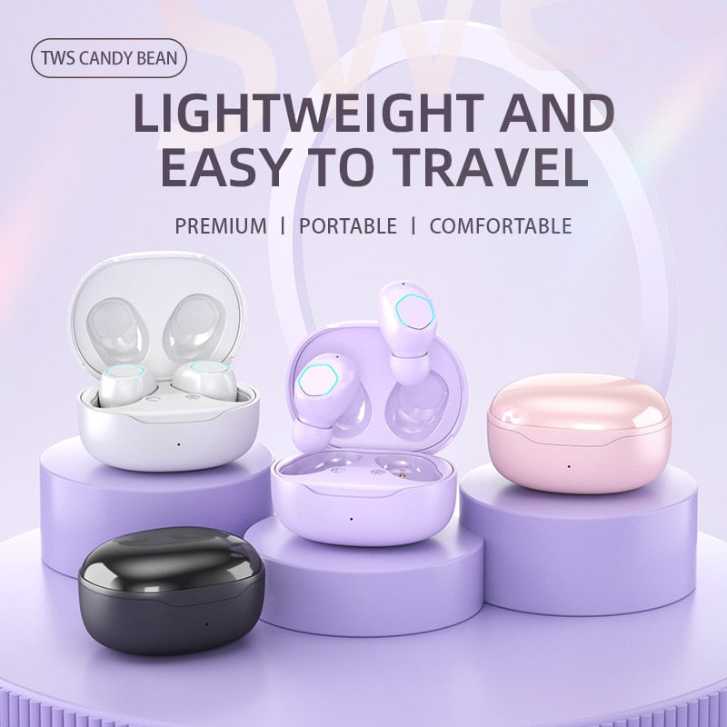 The Mum Shop AU- MumBell Fitness Earpods- M20 TWS Bluetooth 5.2 Earpods Wireless with Mic & automatic BT connection