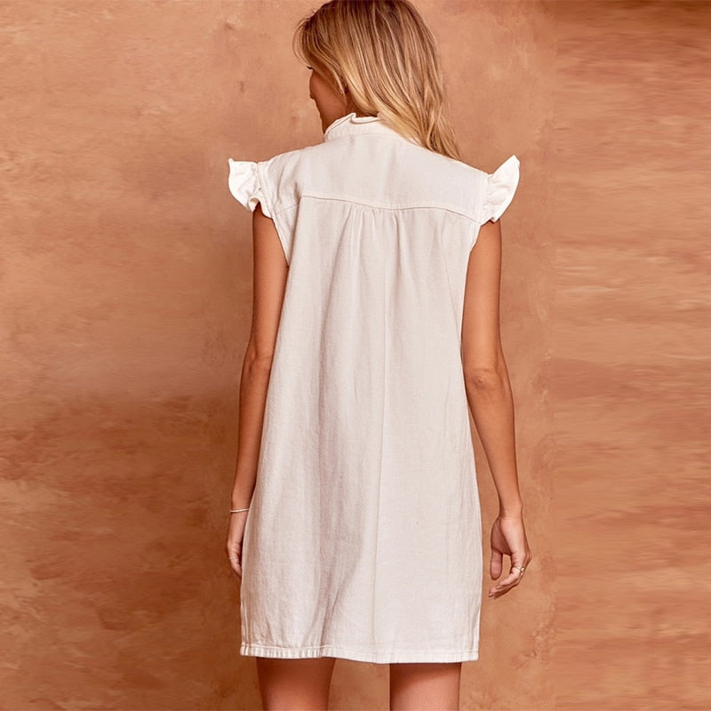 The Mum Shop AU-2023 Woman Summer Button-up Jumpsuit-Available in Sizes S-XL (Comes in 2 colors and in 2 styles (Dress or Jumpsuit)