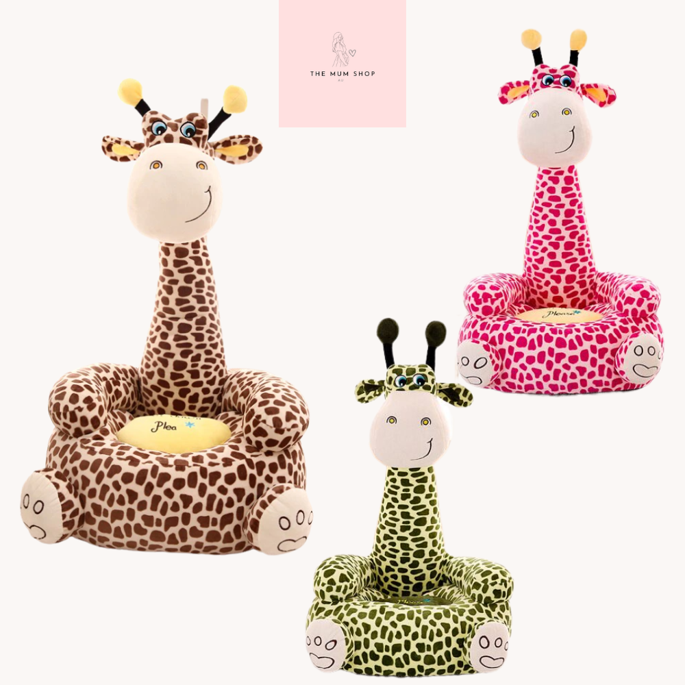 Kids Giraffe Chair Including Cotton Filling-(3 x colors to choose from)