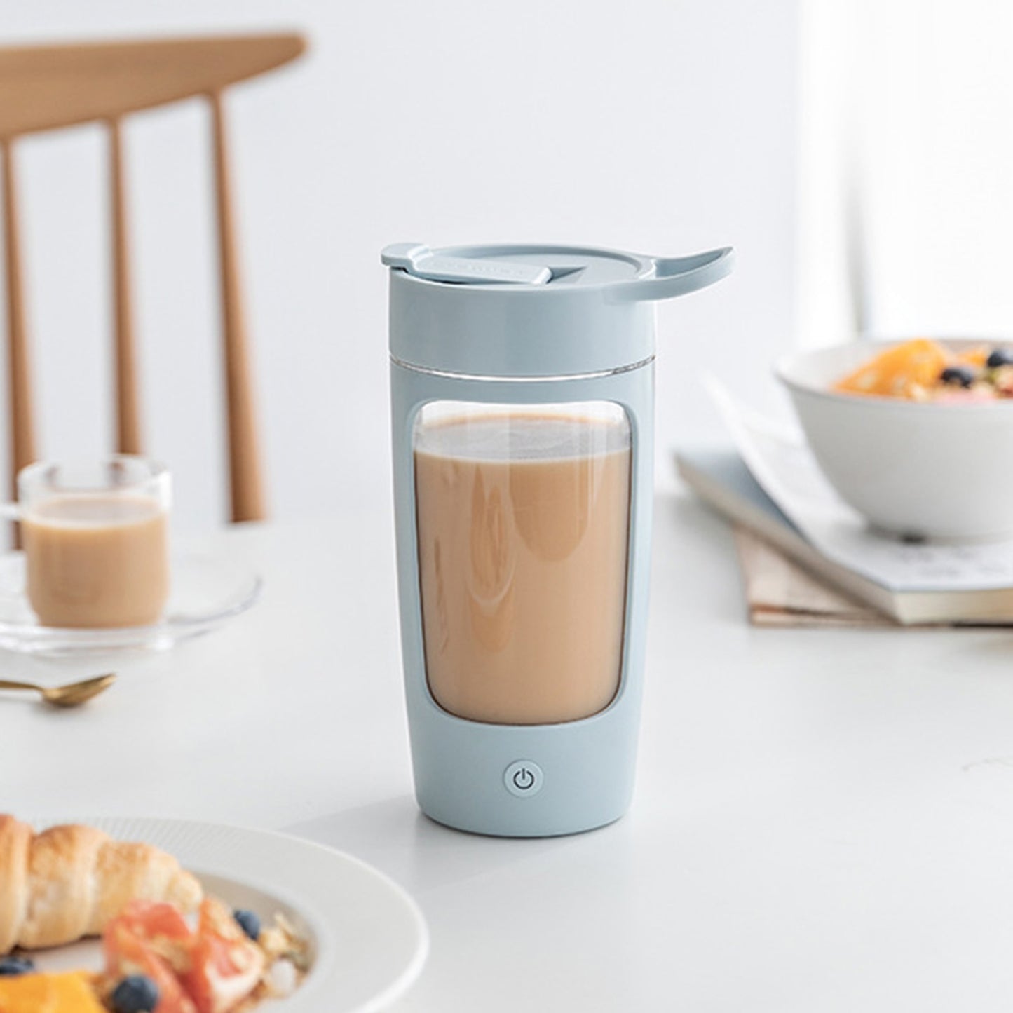 650Ml Electric Whey Protein/Coffee Mixer Bottle