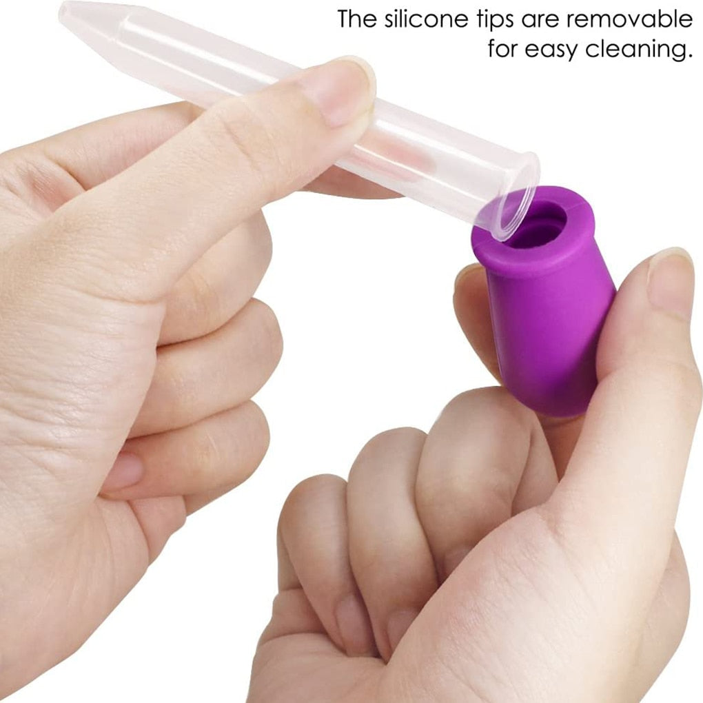 10 PCS -5ml Silicone Plastic Pipette Dropper (Toddler educational Pipette)
