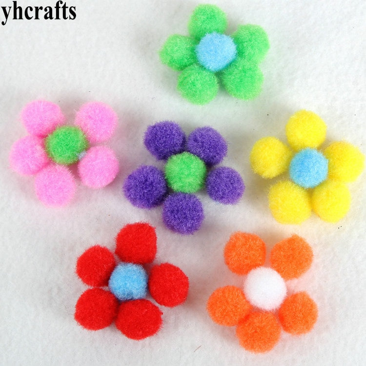 100PCS Toddler /Kindergarten Educational POM-POMS -2cm