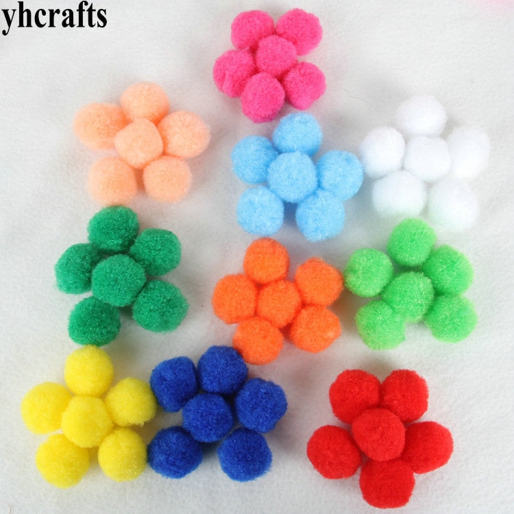 100PCS Toddler /Kindergarten Educational POM-POMS -2cm
