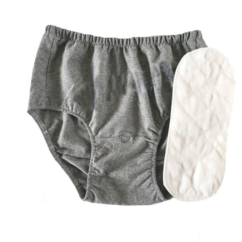 Postpartum Adult Cloth Diapers/ Waterproof/Leakproof Cotton underwear (50-220ML)