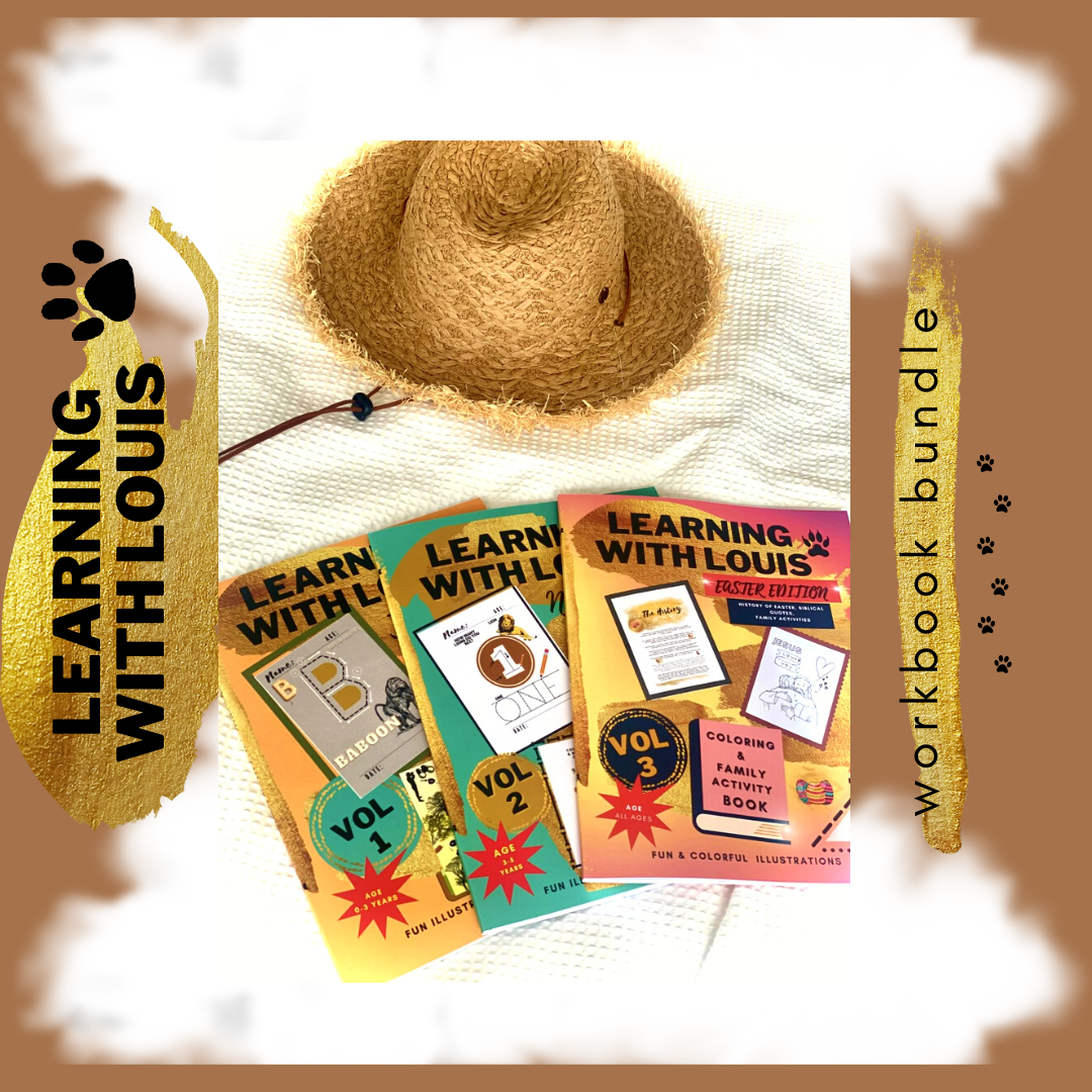 Learning with Louis VOL1, 2 & 3 Educational Toddler Workbook Bundle
