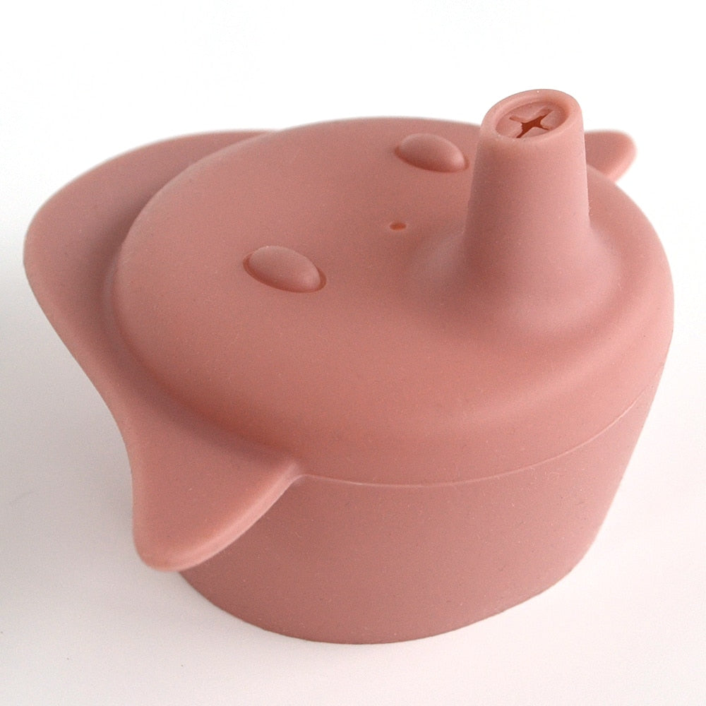 Toddler Anti-Spill Silicone sippy cup /Glass Lid -Traveling Toddler cup-23x styles & colors to choose from