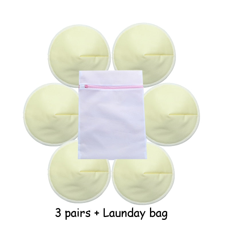 Natural Bamboo Washable /Reusable Breastfeeding Nipple Pads