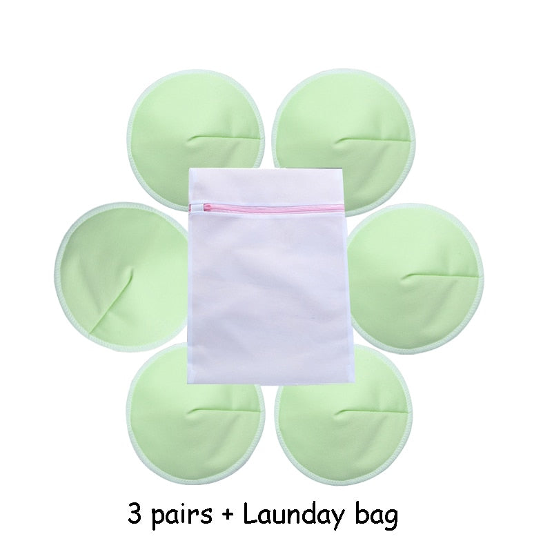 Natural Bamboo Washable /Reusable Breastfeeding Nipple Pads