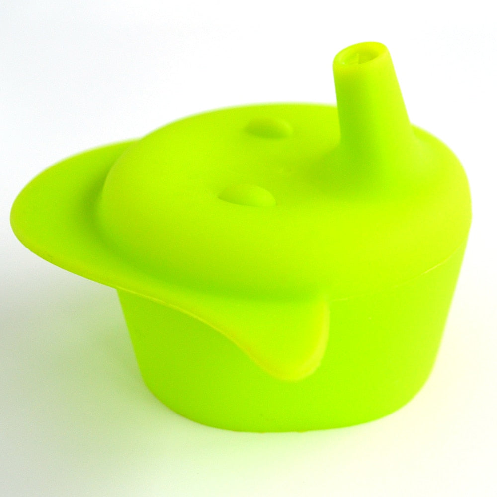 Toddler Anti-Spill Silicone sippy cup /Glass Lid -Traveling Toddler cup-23x styles & colors to choose from