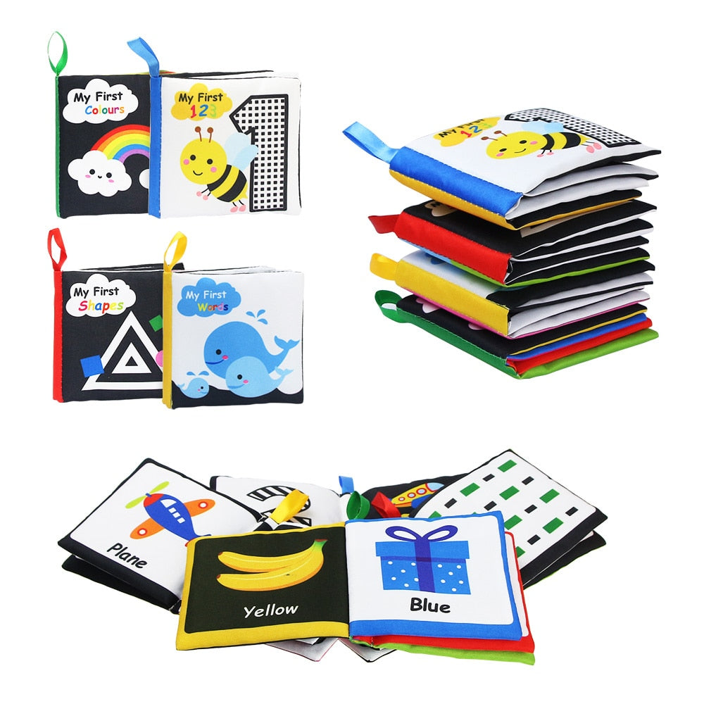 Montessori Baby Educational Cloth Books -10 Styles to choose from