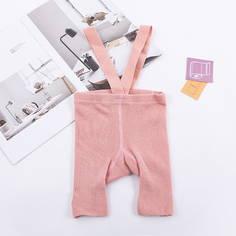 Unisex Cotton Baby/toddler suspender Tights