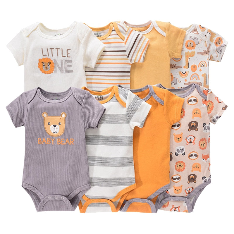 The Mum Shop AU- 4Pcs Summer BabyGrow/Onesie Set -Available in Sizes 3months-12months, Multiple sets to choose from