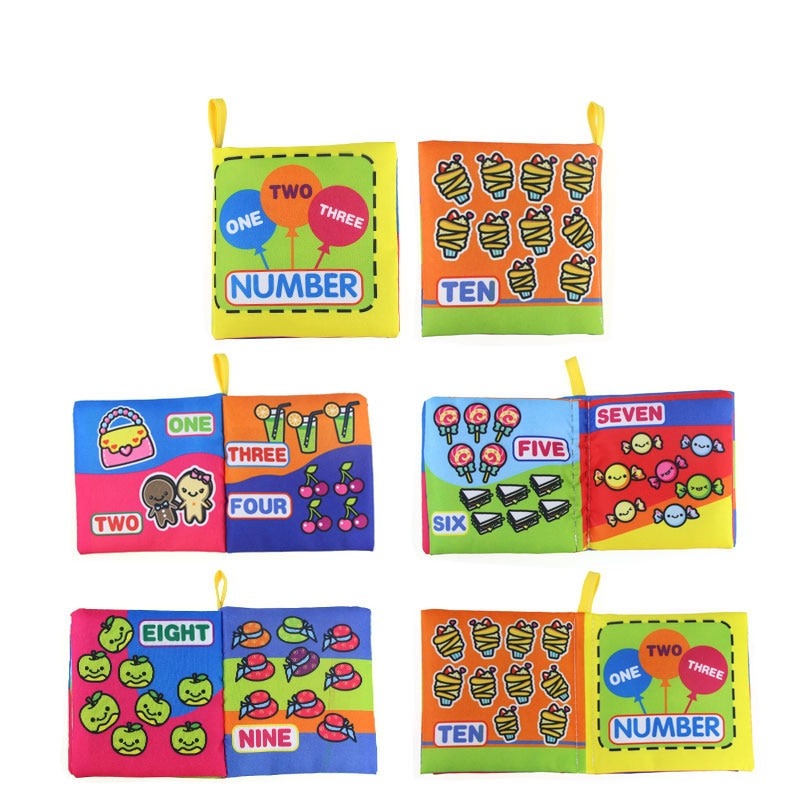 Montessori Baby Educational Cloth Books -10 Styles to choose from