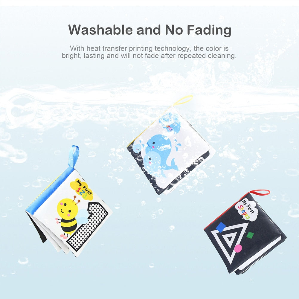 Montessori Baby Educational Cloth Books -10 Styles to choose from