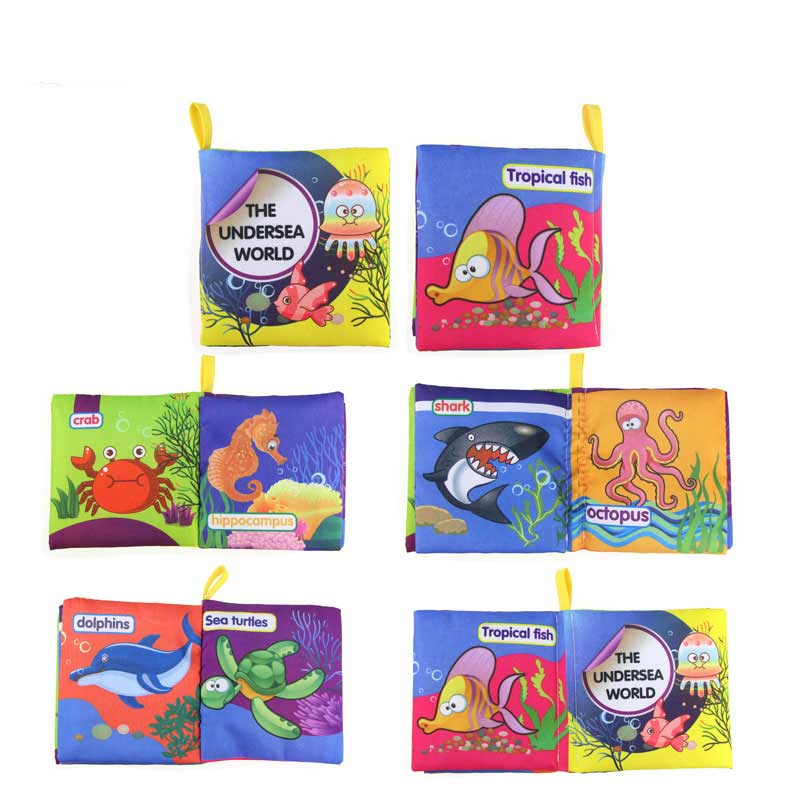 Montessori Baby Educational Cloth Books -10 Styles to choose from