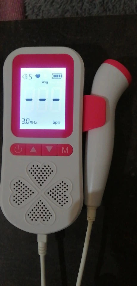 The Mum Shop Au-Baby Doppler-LED Curve Display 3.0MHz Doppler Fetal Heart rate Monitor