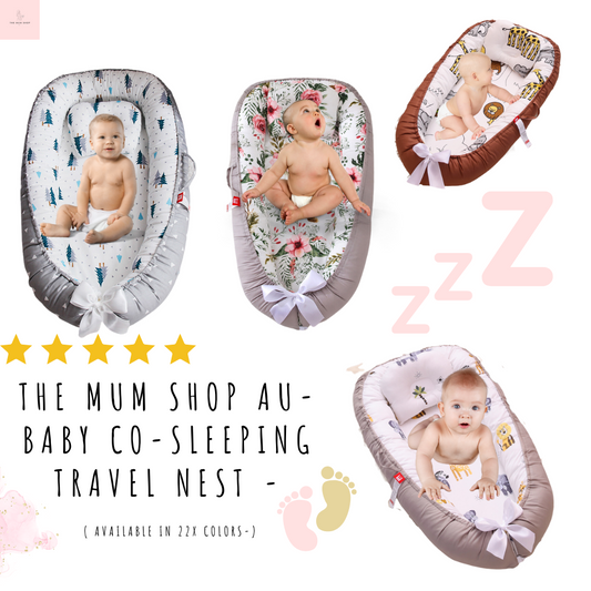 The Mum Shop AU- Baby Co-Sleeping Travel Nest -Available in 22x Colors