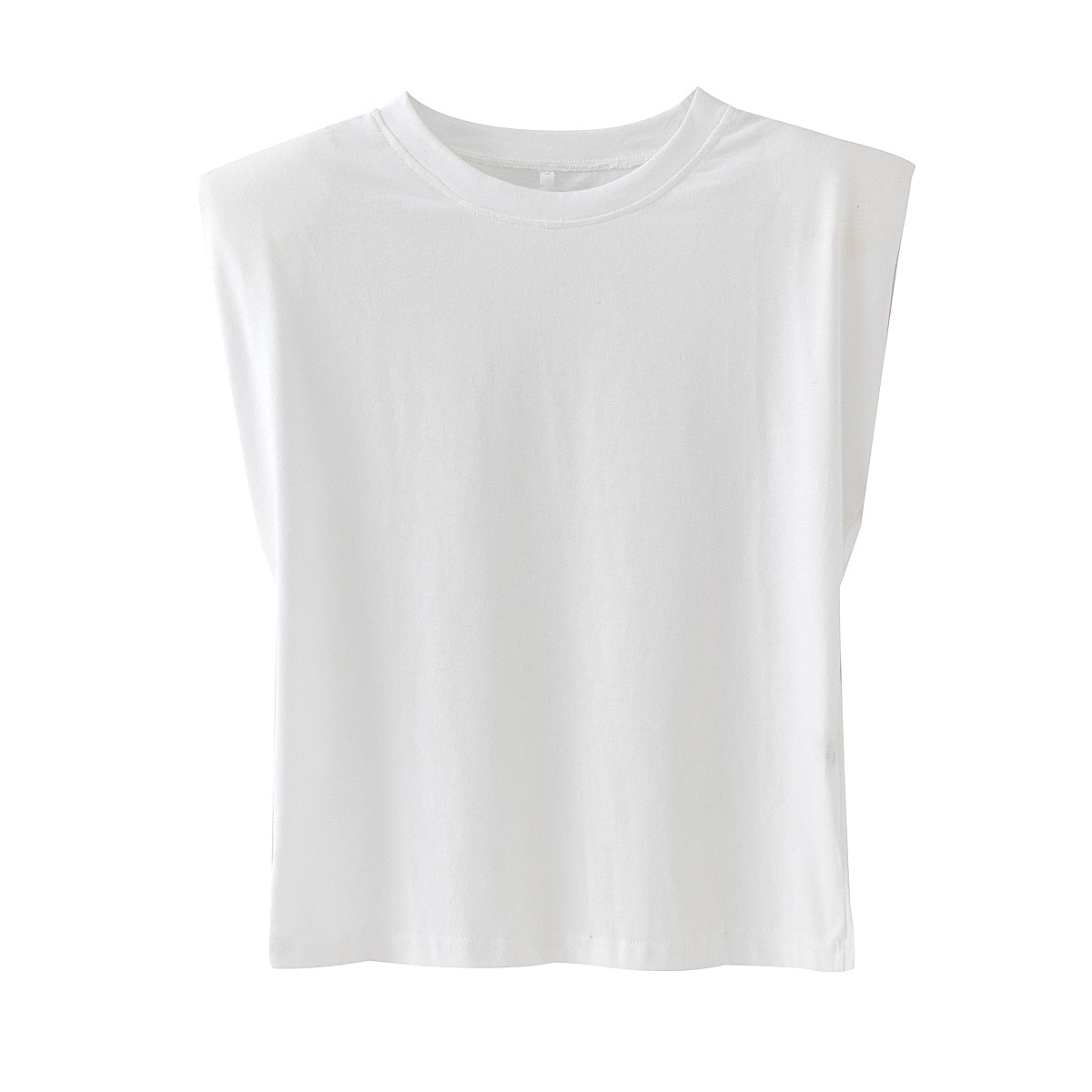 The Mum Shop Au- Summer Padded Shoulder No-Sleeve T-Shirt (Available in Sizes S,M,L)  Colors -Pink,White, Black, Green