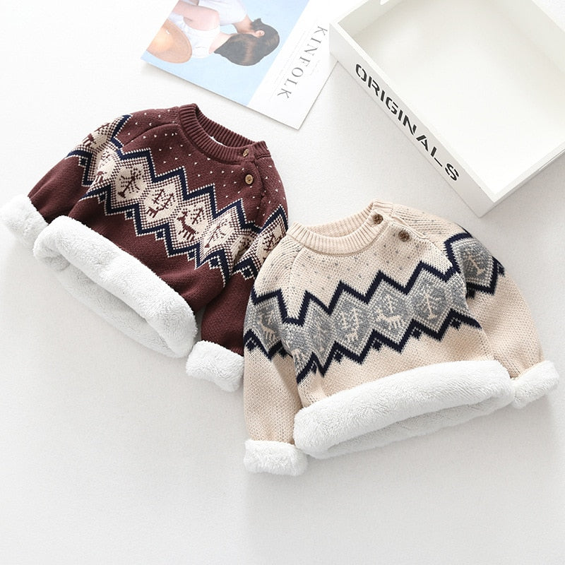 The Mum Shop Au Unisex Kids Warm Winter wool Sweater- Available in Sizes:2years -5 years