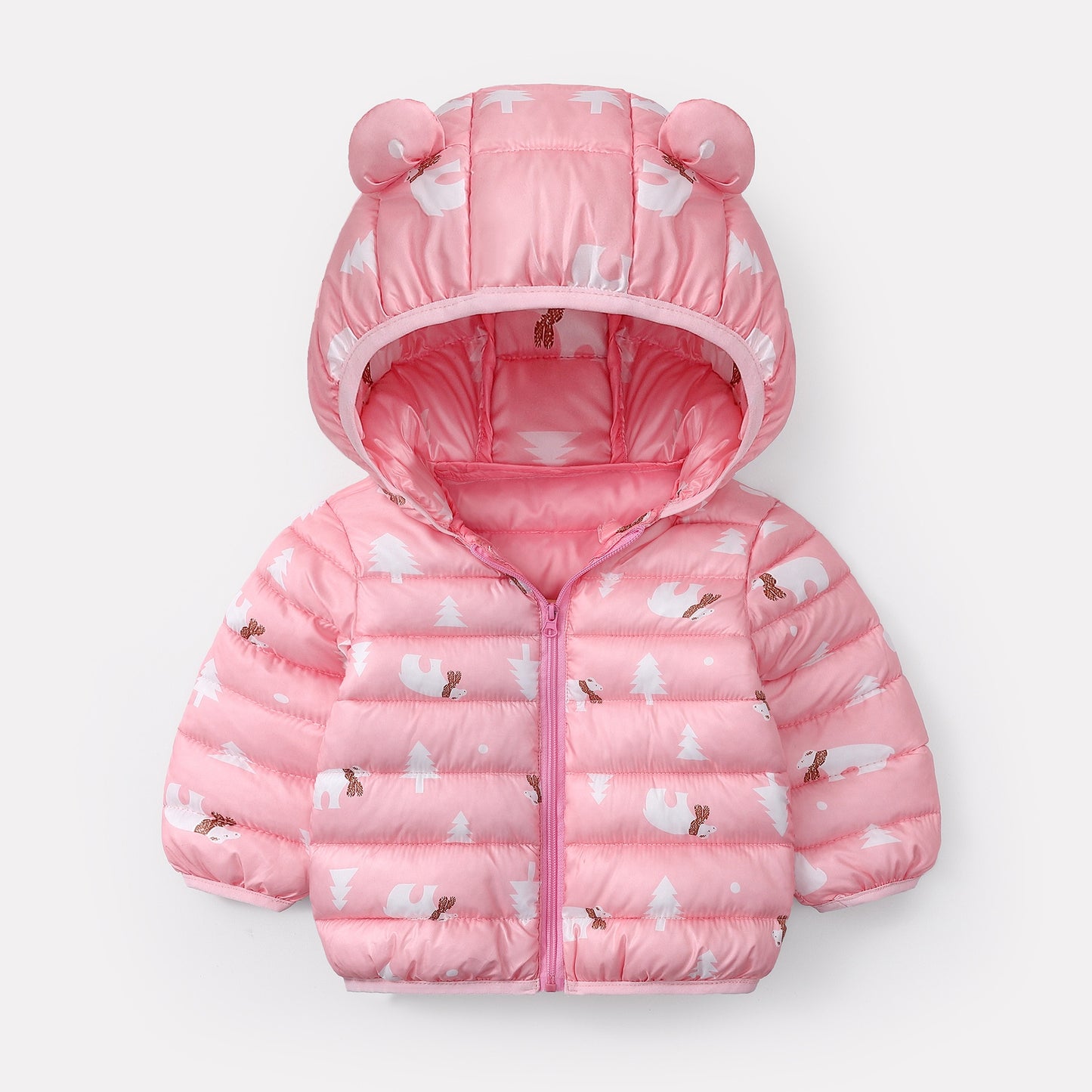 The Mum Shop Au- Baby/Toddler/Kids Warm Winter Hooded Down Jacket with Ears -Available in sizes 1Y-5Years-Multiple colors to choose from
