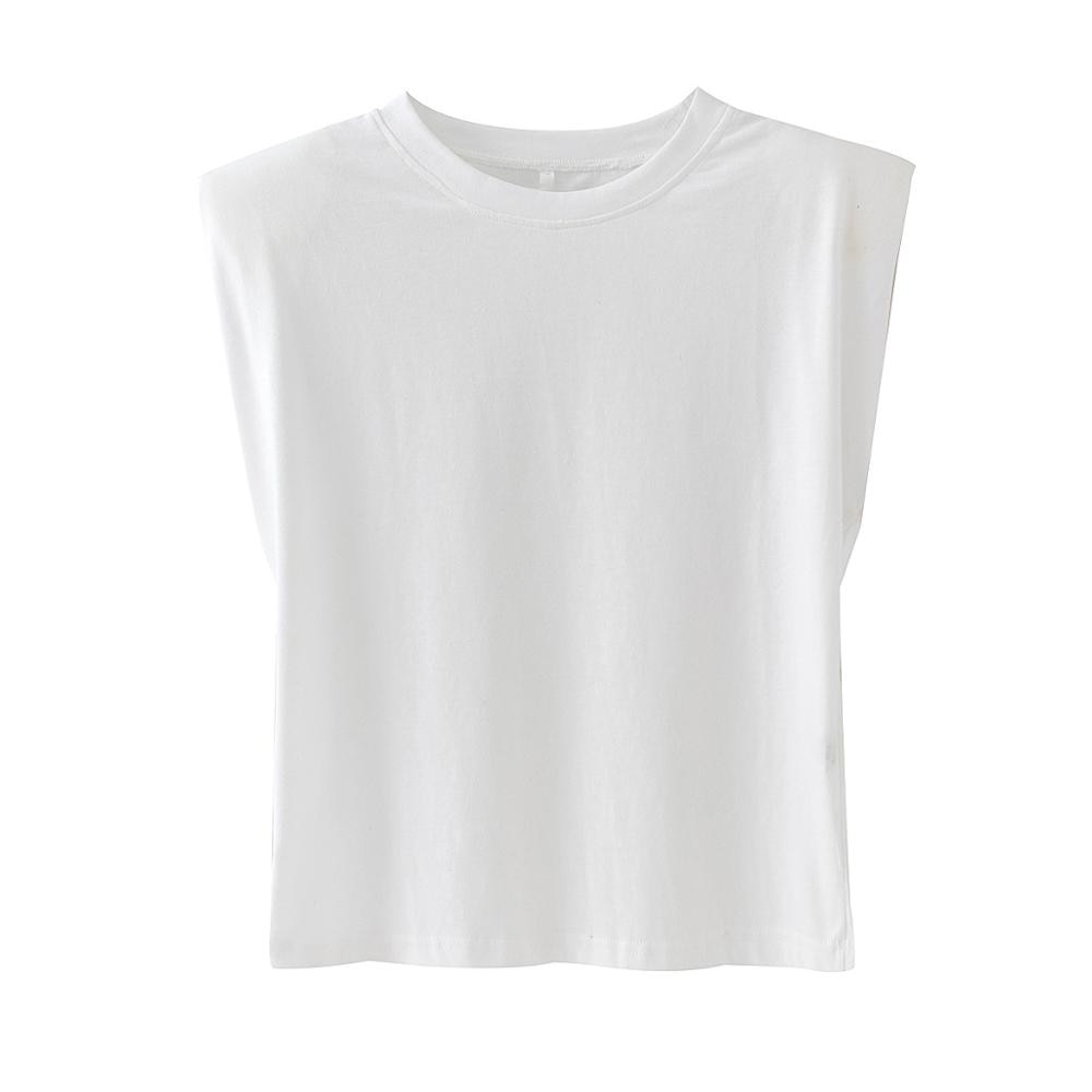 The Mum Shop Au- Summer Padded Shoulder No-Sleeve T-Shirt (Available in Sizes S,M,L)  Colors -Pink,White, Black, Green