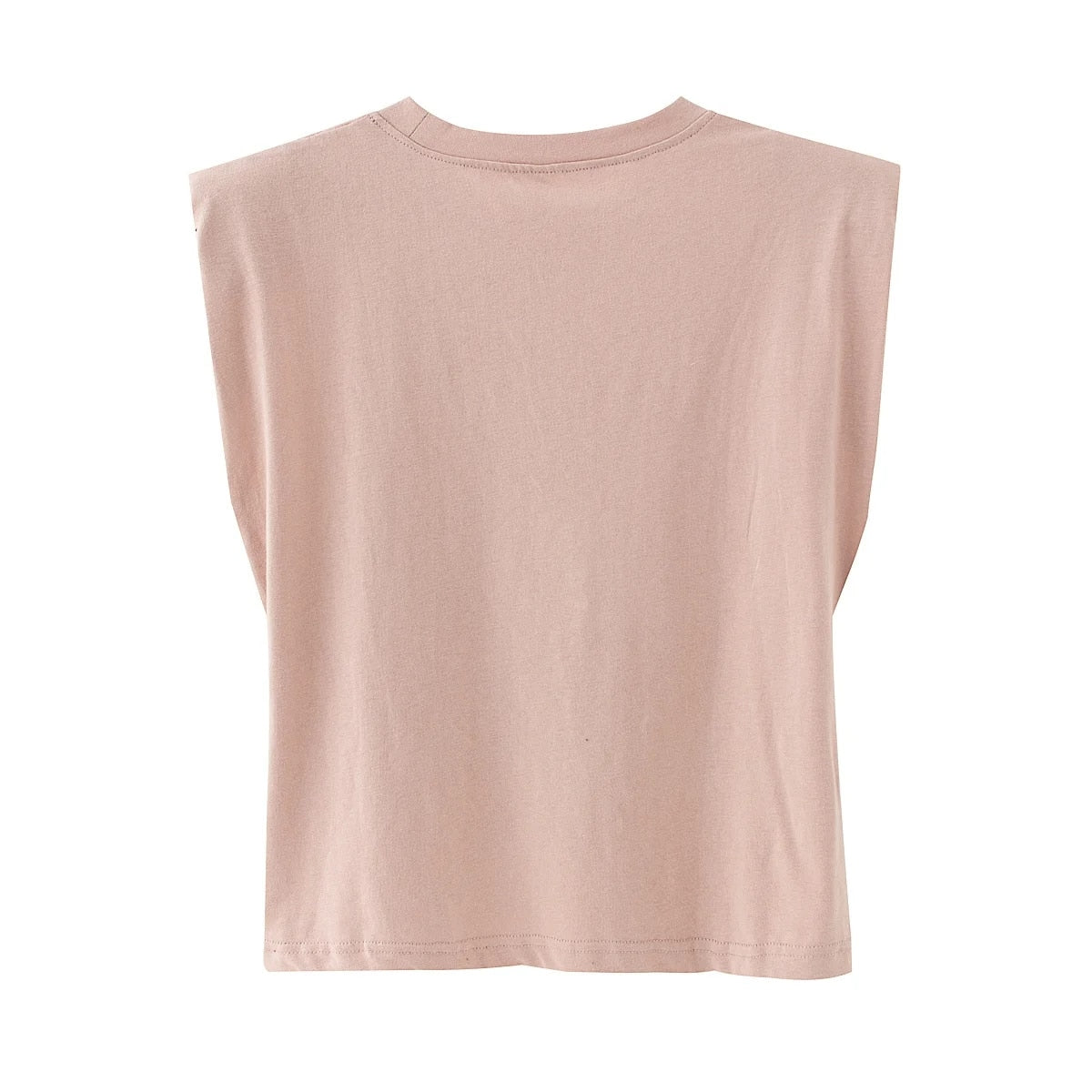The Mum Shop Au- Summer Padded Shoulder No-Sleeve T-Shirt (Available in Sizes S,M,L)  Colors -Pink,White, Black, Green