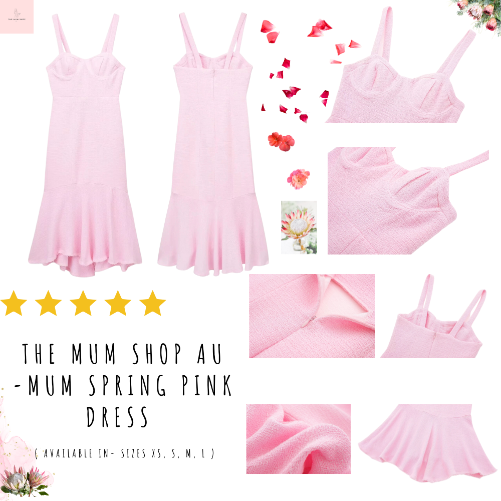 The Mum Shop AU -Mum Spring Pink Dress