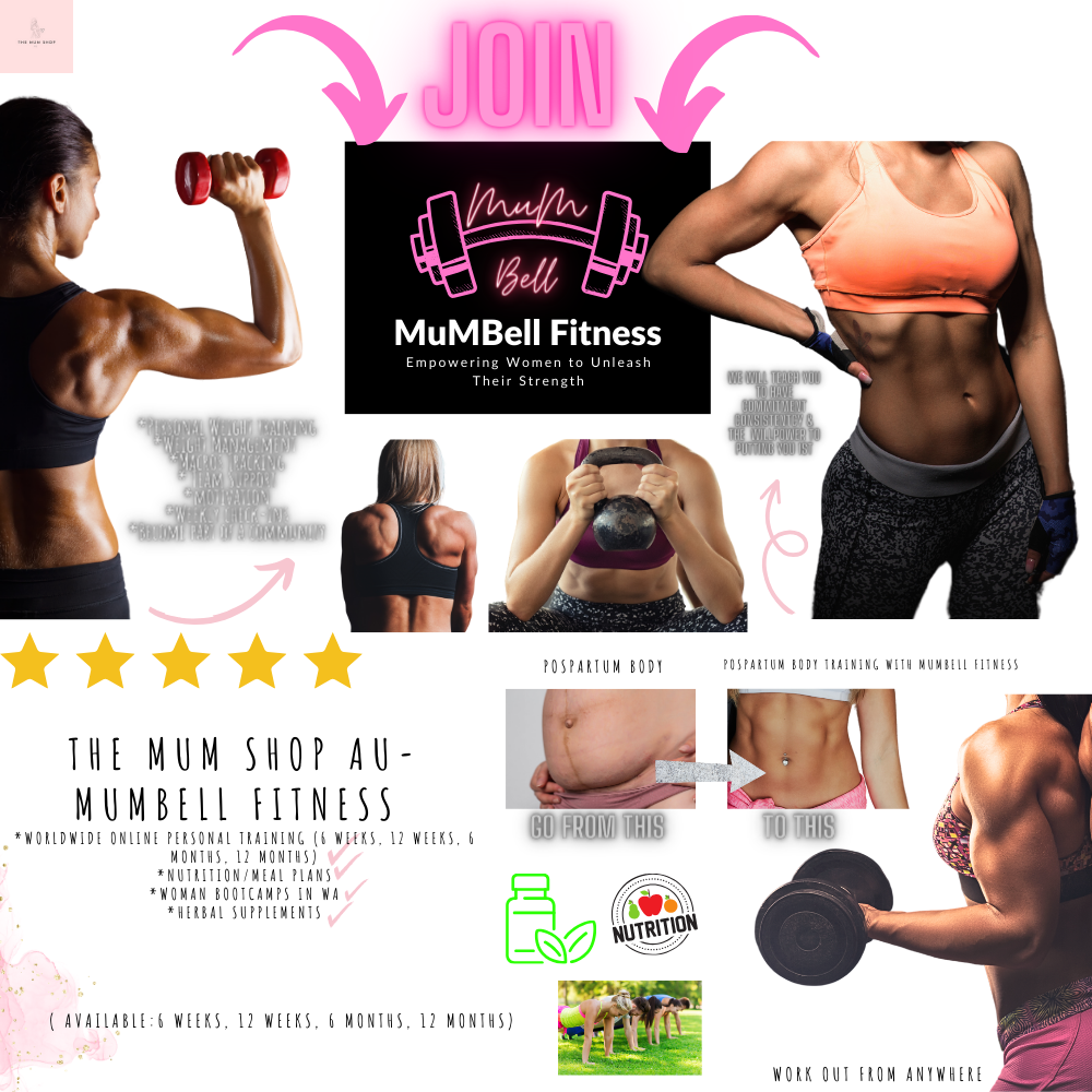 MumBellFitness Body & Mind Transformation Programs-Personal Training from the comfort of your own home via online sessions