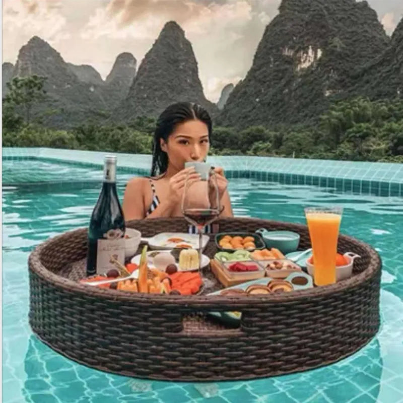 The Mum Shop AU-Bali Floating Breakfast Rattan Tray EXCLUSIVE Hotel Style at home