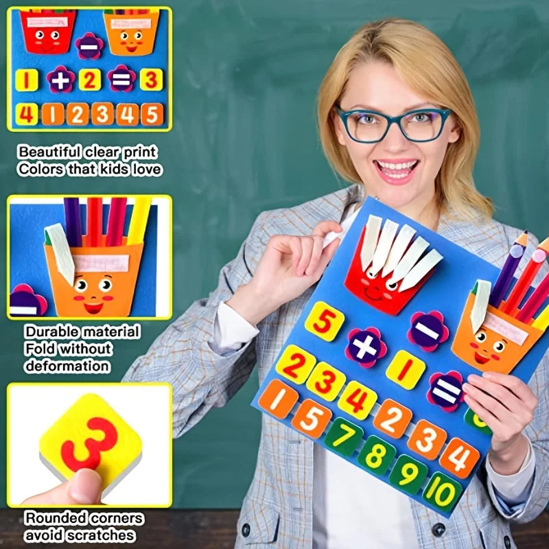 The Mum Shop AU-Learning With Louis Early Math activity board for Toddlers, Kindergarteners and Pre-schoolers