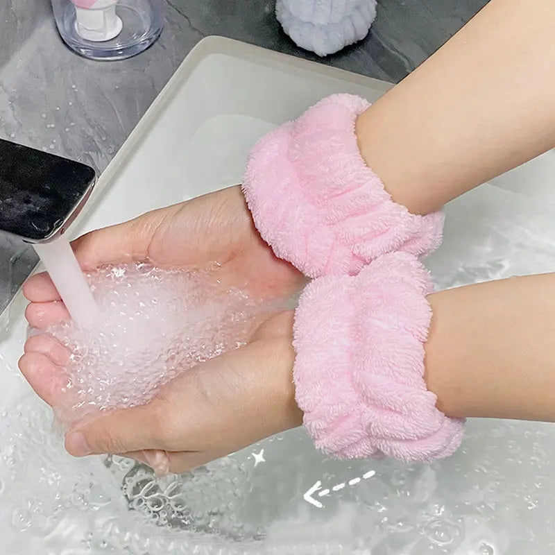 The Mum Shop AU-2Pcs Facewash Wristband to  stop water running down your arm-Available in 5 x Colors