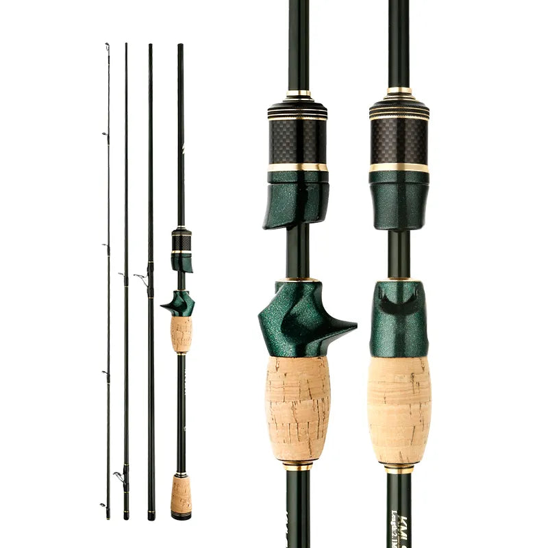 The Mum Shop AU-Outdoor Mum CEMREO Spinning Casting Carbon Fishing Rod 4-5 Sections 1.8m/2.1m/2.4m Portable Travel Rod Spinning Fishing Rods Fishing Tackle