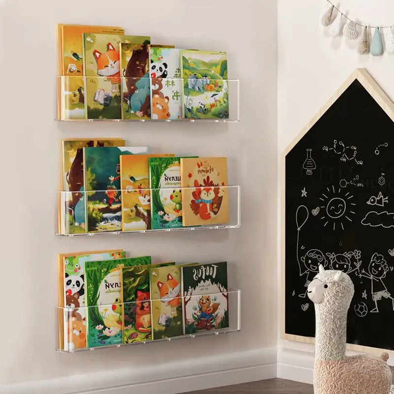 The Mum Shop AU-Acrylic Kids Wall Bookshelf-Available in 1-4PCS