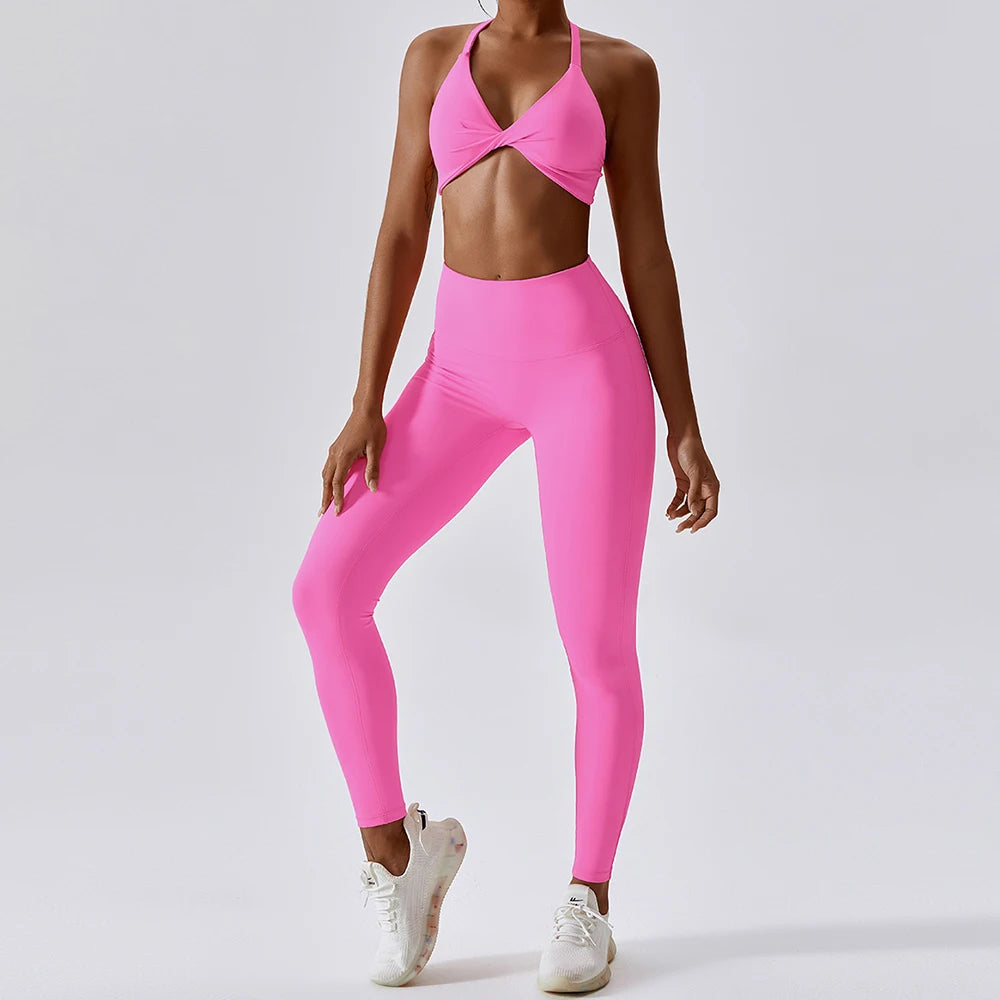 The Mum Shop AU-MumBellFitness 2 PCS High-Waisted Gym Set -Available in multiple colors, Summer & Winter Style & sizes s,m,l,xl, XXL,