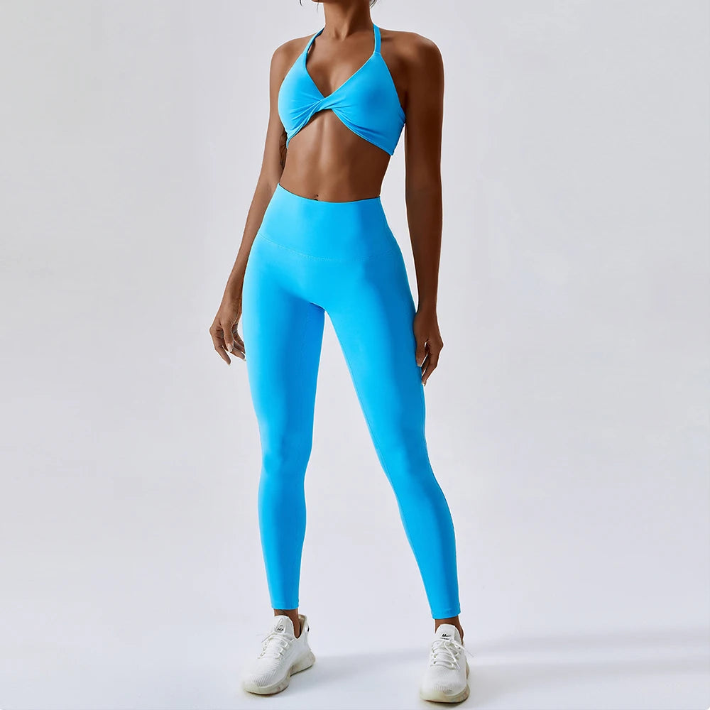 The Mum Shop AU-MumBellFitness 2 PCS High-Waisted Gym Set -Available in multiple colors, Summer & Winter Style & sizes s,m,l,xl, XXL,