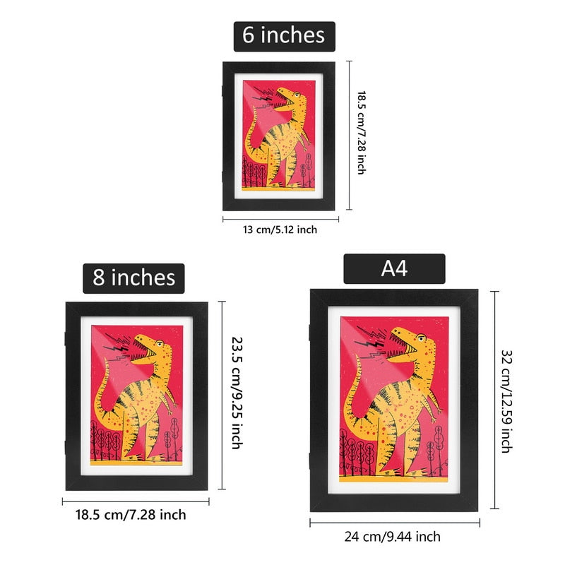 The Mum Shop AU -2PCS-  A4 Kids Art Work Frames that can be replaced (Available in 3 x Colours)