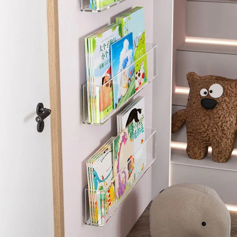 The Mum Shop AU-Acrylic Kids Wall Bookshelf-Available in 1-4PCS