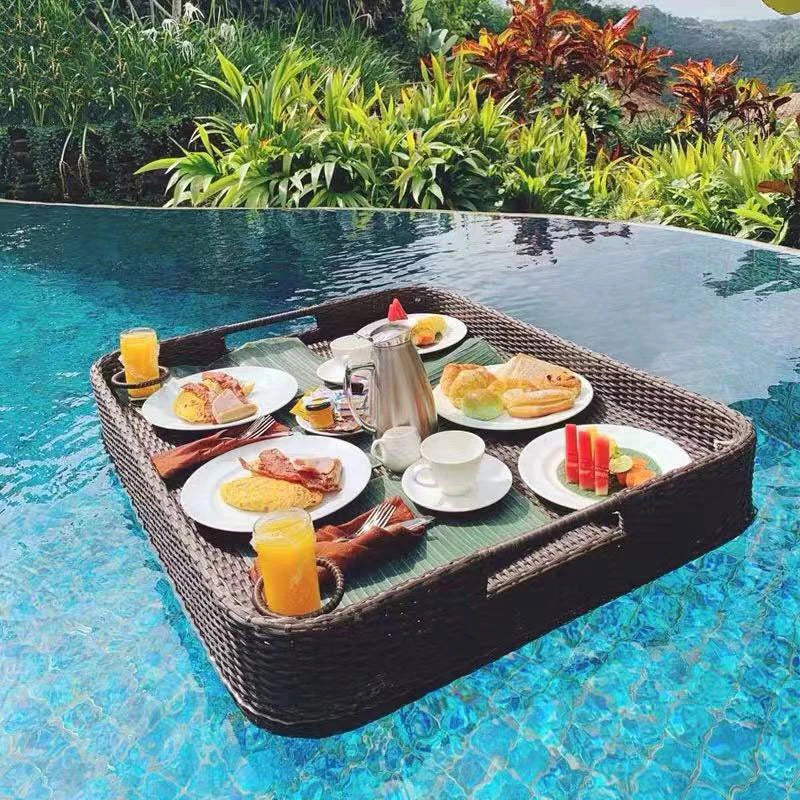 The Mum Shop AU-Bali Floating Breakfast Rattan Tray EXCLUSIVE Hotel Style at home